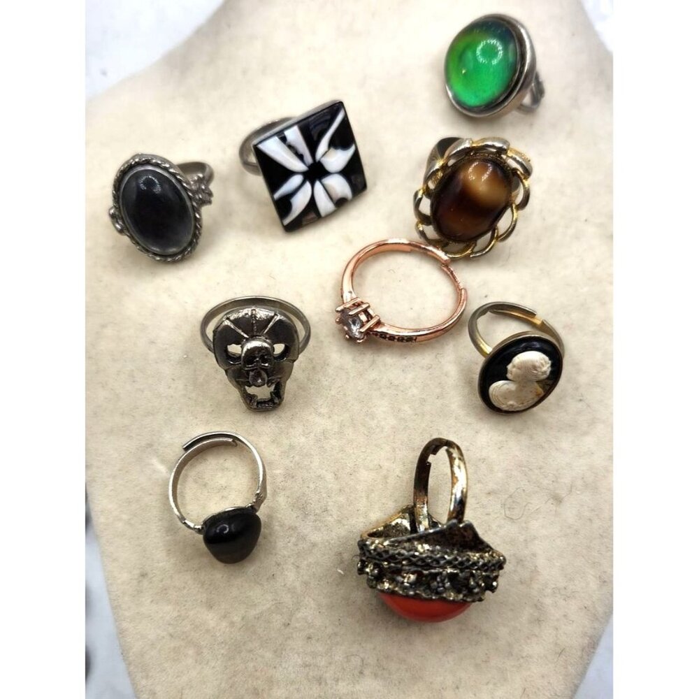 Vintage Ring Lot With  Unique Designs
